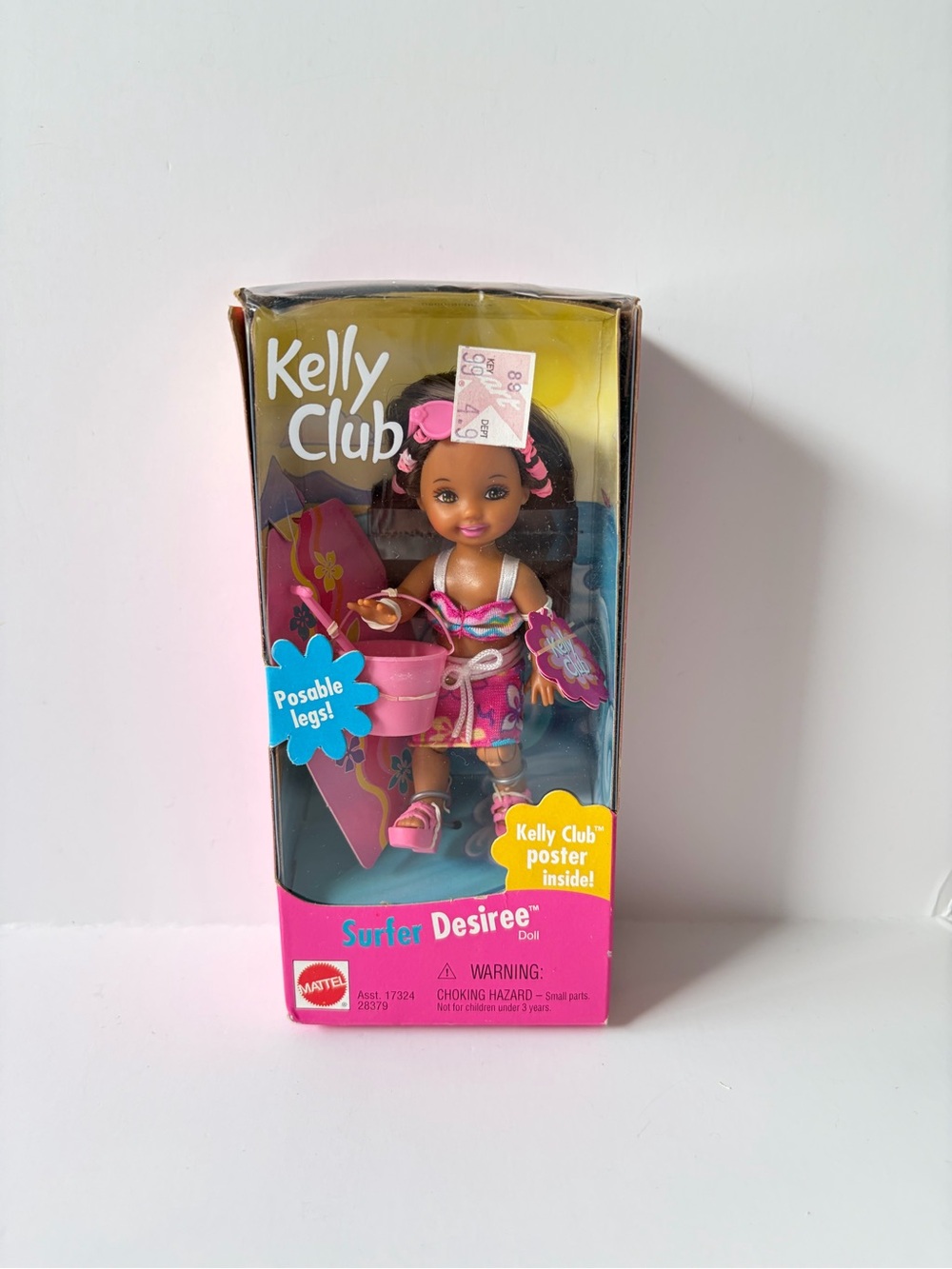 NIB Barbie Kelly Club Surfer Desiree Doll with posable legs